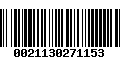 Código de Barras 0021130271153