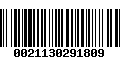 Código de Barras 0021130291809