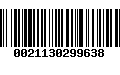 Código de Barras 0021130299638