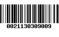 Código de Barras 0021130309009