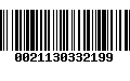 Código de Barras 0021130332199