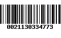 Código de Barras 0021130334773