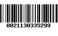 Código de Barras 0021130335299