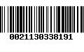 Código de Barras 0021130338191