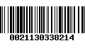 Código de Barras 0021130338214