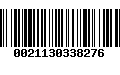 Código de Barras 0021130338276