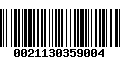 Código de Barras 0021130359004