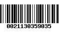 Código de Barras 0021130359035