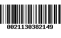 Código de Barras 0021130382149