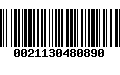 Código de Barras 0021130480890