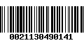 Código de Barras 0021130490141