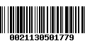 Código de Barras 0021130501779