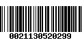 Código de Barras 0021130520299