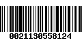 Código de Barras 0021130558124