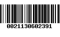 Código de Barras 0021130602391