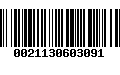 Código de Barras 0021130603091