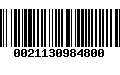 Código de Barras 0021130984800