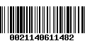 Código de Barras 0021140611482