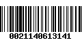 Código de Barras 0021140613141