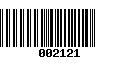 Código de Barras 002121