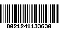 Código de Barras 0021241133630