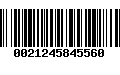 Código de Barras 0021245845560