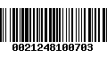 Código de Barras 0021248100703