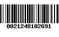 Código de Barras 0021248102691