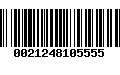 Código de Barras 0021248105555