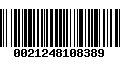 Código de Barras 0021248108389