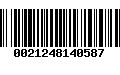 Código de Barras 0021248140587