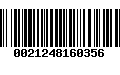 Código de Barras 0021248160356