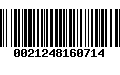 Código de Barras 0021248160714