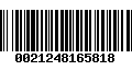 Código de Barras 0021248165818