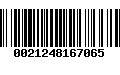 Código de Barras 0021248167065