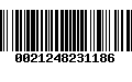 Código de Barras 0021248231186