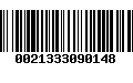 Código de Barras 0021333090148