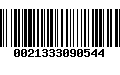 Código de Barras 0021333090544