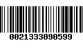 Código de Barras 0021333090599