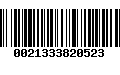 Código de Barras 0021333820523