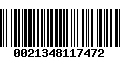 Código de Barras 0021348117472