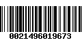 Código de Barras 0021496019673