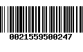 Código de Barras 0021559500247