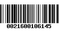 Código de Barras 0021600106145