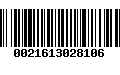 Código de Barras 0021613028106