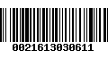 Código de Barras 0021613030611