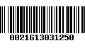 Código de Barras 0021613031250