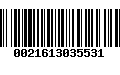 Código de Barras 0021613035531