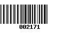 Código de Barras 002171