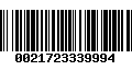 Código de Barras 0021723339994